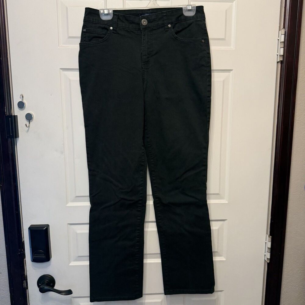 Bandolino Mandie Hunter Green Classic Fit Straight Leg Women's Jeans Size 6